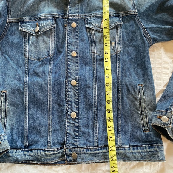 Joe’s Jeans distressed jean denim jacket - Picture 3 of 7